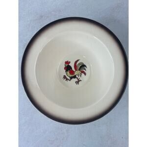 Vintage MCM Metlox Poppytrail‎ Red Rooster Bowl Retro California